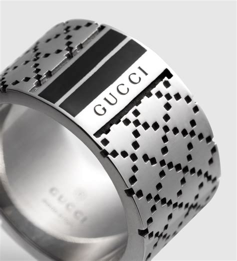 gucci ring men black|gucci link chain for men.